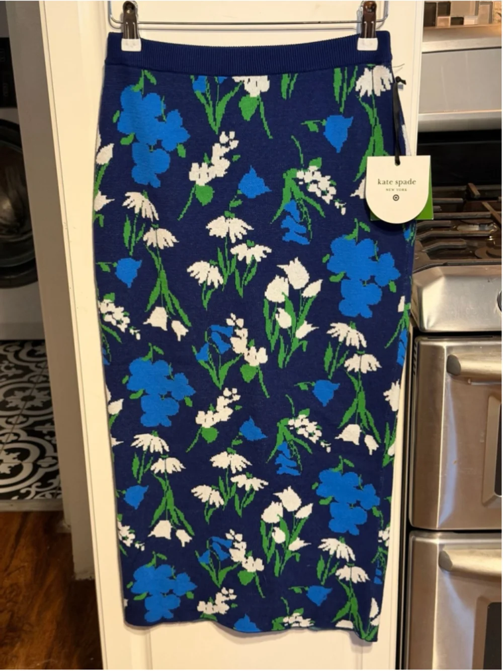NWT Kate Spade X Target Blue Floral Knit Skirt
